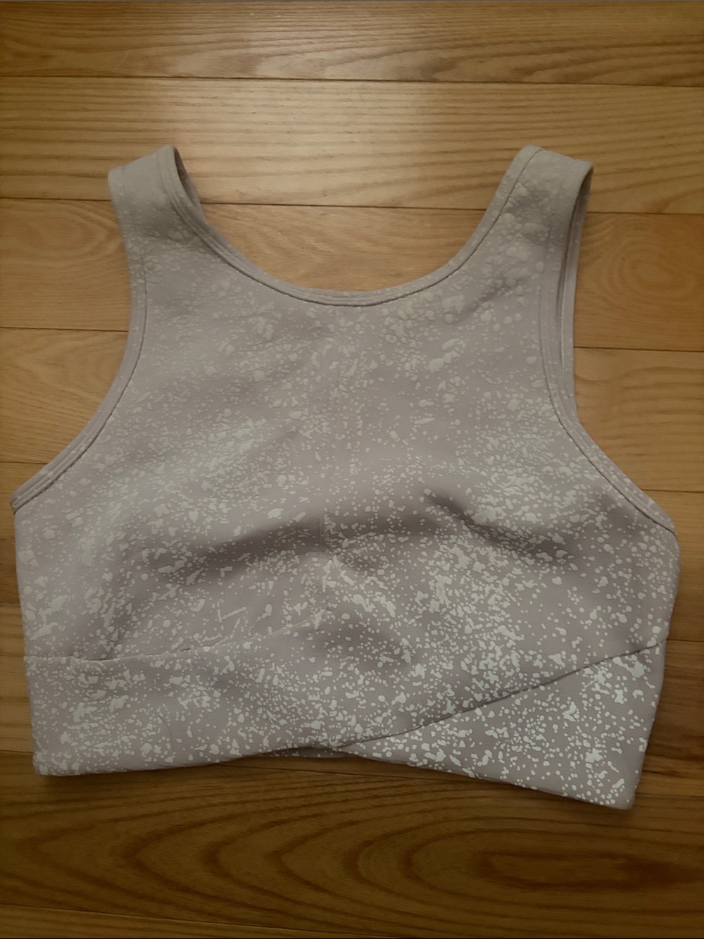 Lululemon Reflective Speckled Cropped Top sz 8